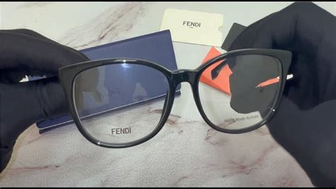 Unboxing Fendi FF0010 807 Eyeglasses Women's Black Full Rim 